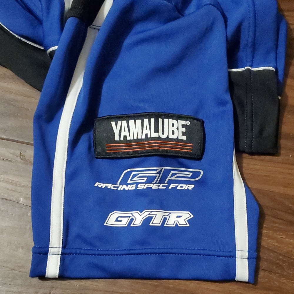 Yamaha Blue and Black Short Sleeve Quarter Zip Tee - Picture 6 of 12